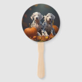 Éventail Dalmatien chiot Automne Délice Citrouille (Dos)