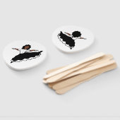 Éventail Dancer Fans BW #1 (Non-assemblé)