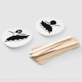 Éventail Dancer Fans BW #2 (Non-assemblé)