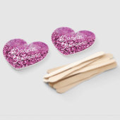 Éventail Dancin' Romancin' Pink Heart (Non-assemblé)