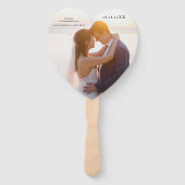 Éventail de bienvenue de mariage PHOTO (Devant)