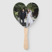 Éventail de bienvenue pour mariage PHOTO (Dos)