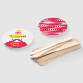 Éventail de fête Mexicain avec Moustache et Chapea (Non-assemblé)