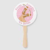 Éventail de la vache fille à la mariée, douche nuptiale sty (Devant)