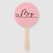 Éventail de main de jeu de mariage M. Mme Marié ou (Devant)