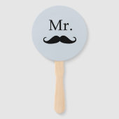 Éventail de main pour jeu de mariage Mlle Mme Mari (Dos)