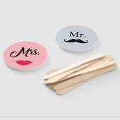 Éventail de main pour jeu de mariage Mlle Mme Mari (Non-assemblé)