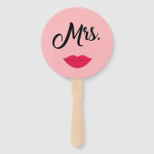 Éventail de main pour jeu de mariage Mlle Mme Mari (Devant)