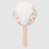 Éventail de mariage de jardin printanier (Dos)