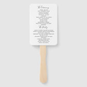 Éventail de mariage simple violet (Dos)