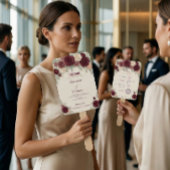 Éventail de programme de chronologie de mariage él