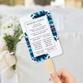 Éventail de programme de invitation de mariage flo