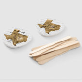 Éventail de programme de mariage au Rustic Gold Te (Non-assemblé)