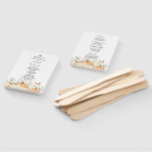 Éventail de programme de mariage automnal rustique (Non-assemblé)