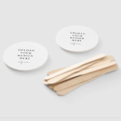 Éventail de programme de mariage rond (Non-assemblé)