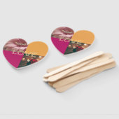 Éventail Decorated pack of hand held fans for guests (Non-assemblé)