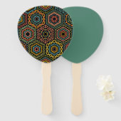 Éventail décoration (Devant et derrière)