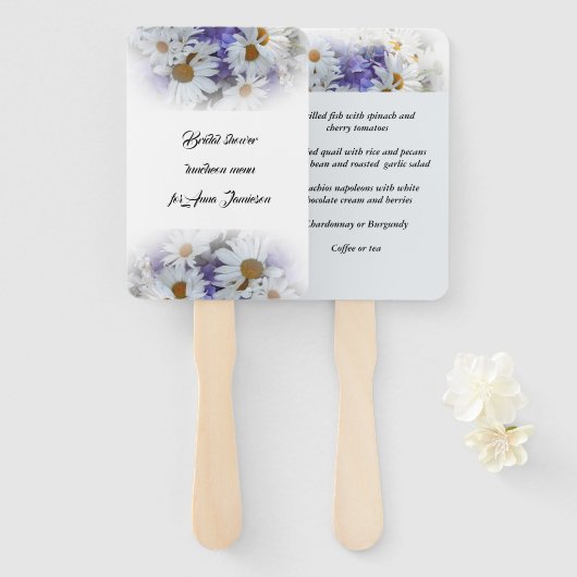 Éventail Déjeuner sous la douche nuptiale Ensemble de venti (Devant et derrière)