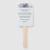 Éventail Déjeuner sous la douche nuptiale Ensemble de venti (Dos)