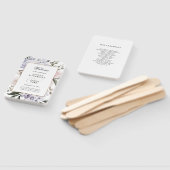 Éventail Délicat aquarelle Hydrangea Floral | MARIAGE (Non-assemblé)