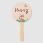 Éventail Delicate Forêt Thème Baby shower Fox Jeu (Devant)