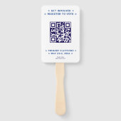 Éventail Democratic Party Campaign Personalized QR & Photo (Dos)