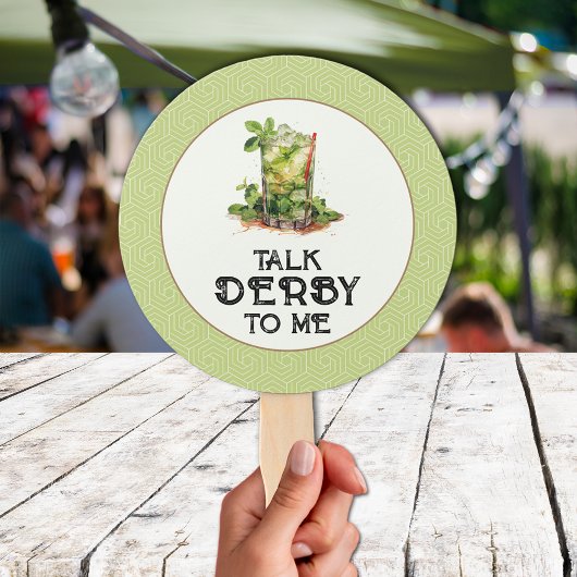 Éventail Derby à jus de menthe