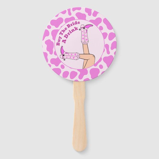 Éventail Dernier Rodéo Rose Cowgirl Acheter La Mariée Un Ve (Devant)