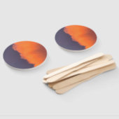 Éventail Des nuages magiques et rêvés dans des couleurs rêv (Non-assemblé)