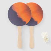 Éventail Des nuages magiques et rêvés dans des couleurs rêv (Devant et derrière)