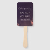 Éventail Desert elopement boho drôle mariage céleste (Devant)