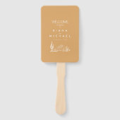 Éventail Desert Vibes Mariage Welcome Program ID1019 (Devant)