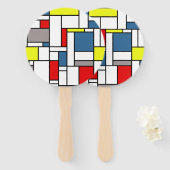 Éventail Design de style mondrien (Devant et derrière)