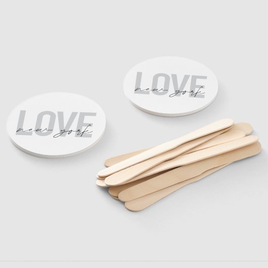 Éventail Design moderne, urbain, cool simple design de Love (Non-assemblé)