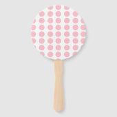Éventail Design Pois rose (Dos)