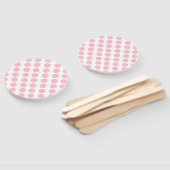 Éventail Design Pois rose (Non-assemblé)