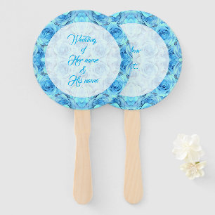 Éventail Design rose opulent dans le turquoise