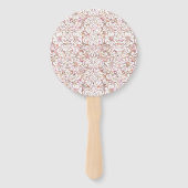 Éventail Design vintage rose pâle (Dos)