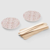 Éventail Design vintage rose pâle (Non-assemblé)
