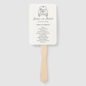 Éventail Dessin à main Doodle de voiture Programme de maria (Devant)