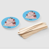 Éventail dessin animé de gâteau mariage (Non-assemblé)