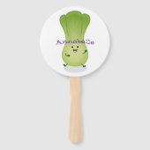 Éventail dessin animé mignon de bok choy (Dos)