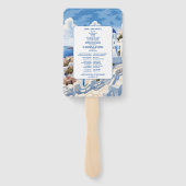 Éventail Destination Grèce Mariage Santorin (Dos)