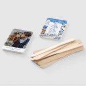 Éventail Destination Grèce Mariage Santorin (Non-assemblé)