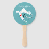 Éventail Destination mariage Croatie (Devant)