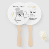 Éventail Destination Mariage en Thaïlande (Devant et derrière)