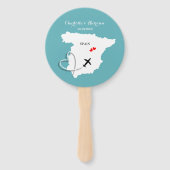 Éventail Destination mariage Espagne (Devant)