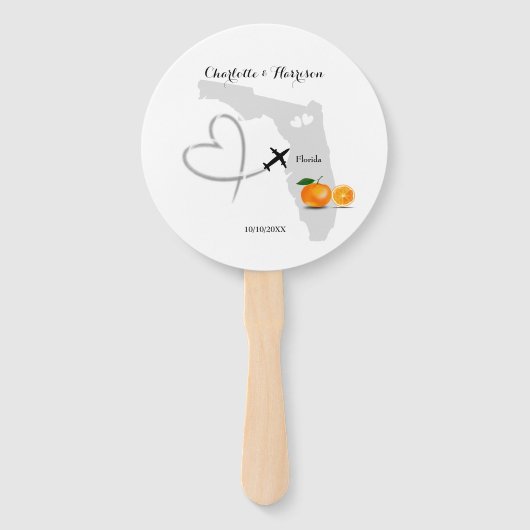 Éventail Destination Mariage Floride (Devant)