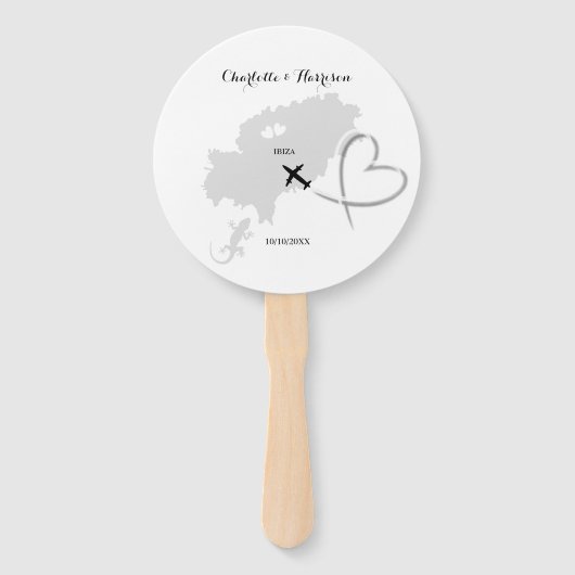 Éventail Destination Mariage Ibiza (Devant)