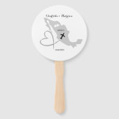 Éventail Destination Mariage mexicaine (Devant)